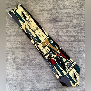 Rene Chagal Men’s Tie with a Pablo Picasso Inspired Design